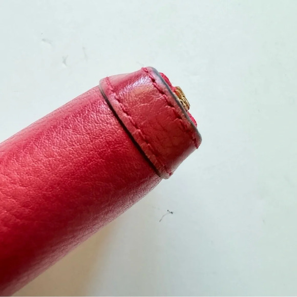 Vera Bradley Red Leather Zip Wallet - Picture 4 of 10